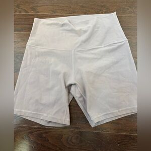 Lululemon lavender biking shorts size 8.